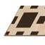 Tapis géométrique en laine beige / noir-434051184