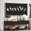 «Black Minimal Bird Illustration», impression moderne sur toile encadrée-131099758-131099756