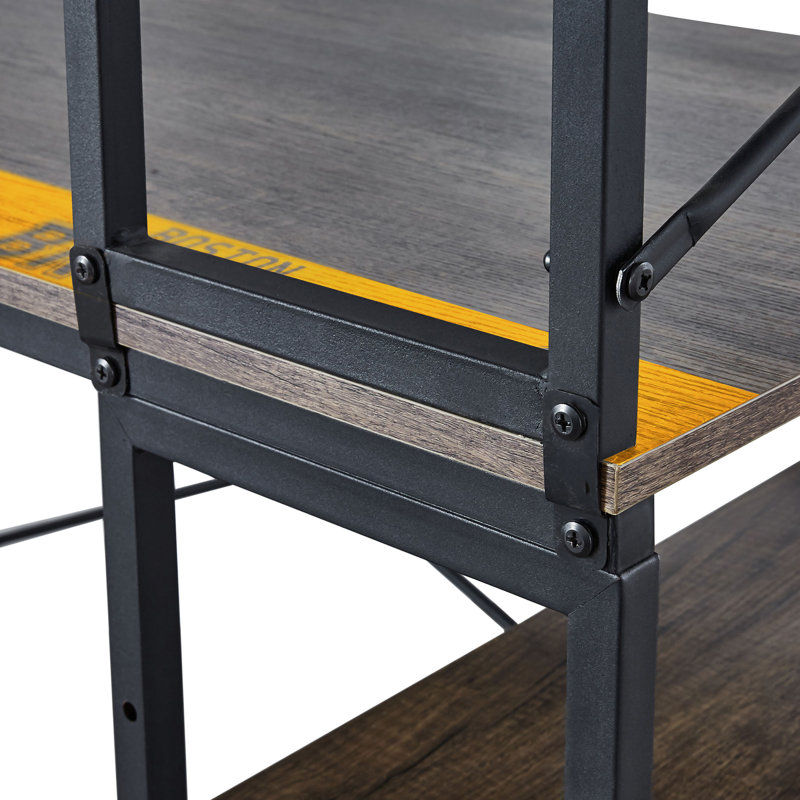 NHL Boston Bruins Ultimate Fan Desk with Official Team Logo and Multiple Setup Options
