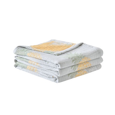 Cotton Yarn Dyed Jacquard Muslin Gauze 4 Layers Blanket
