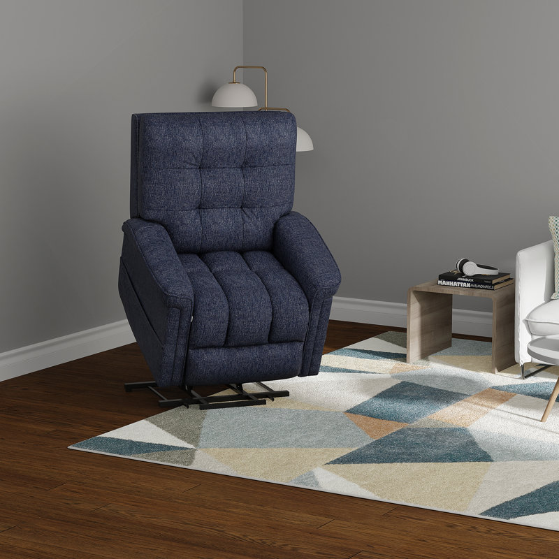 Fauteuil Power Lift en indigo