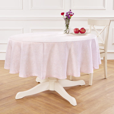 Narrow Stripe - 100% Pure Linen Tablecloth