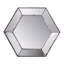 Miroir mural 21 po x 18 po Hexagon