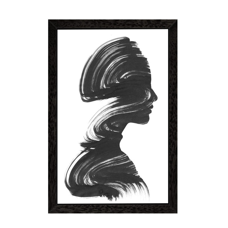 Andreas Lie - Floater Frame Print on Canvas, 66.04 cm H x 45.72 cm W, Black  Floater Framed