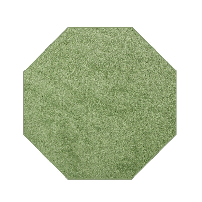 Modern Plush Pet and Kids Friendly Solid Color Lime Green Area Rugs, Stain & Fade Resistance, Perfect for Living Room, Dining Room, Bedroom, Playroom and Kidsroom, Event, Wedding, Amberleigh Binded Rug