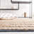 Ifeoluwapo Natural Fiber Flat Weave Jute/Cotton Geometric Rug in Light Blue/Natural-1264389864