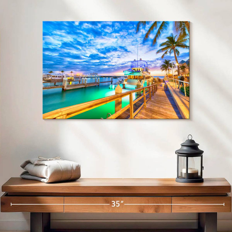 Mehar Key West Bridge Sunset, 16" H x 24" W