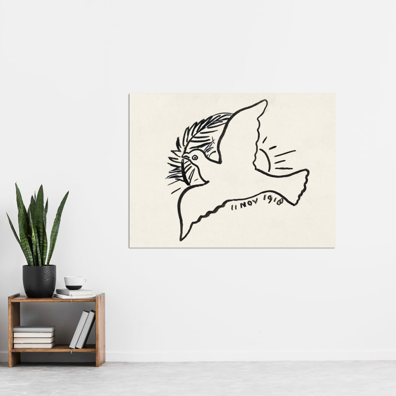 Peace Dove Branch by Leo Gestel - No Frame Print