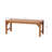 47.2'' W Solid Wood Outdoor Bench, Sloping Seat Patio Bench