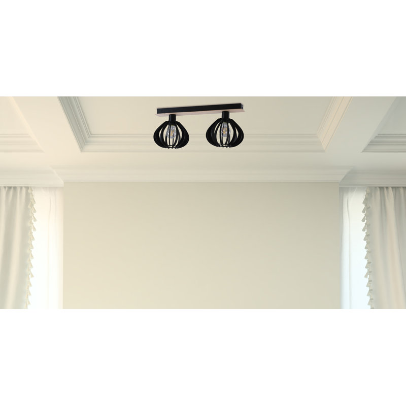 Parma Flush Mount, Black