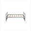 Lit simple en bois de pin massif gris avec lit gigogne coulissant et trois tiroirs de rangement pour les petites chambres