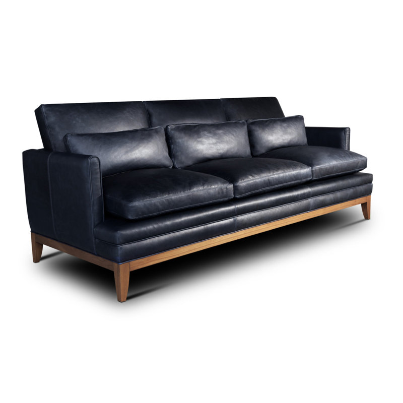 Aventador Leather Sofa, Sahara (El Capitan), Ash Honey