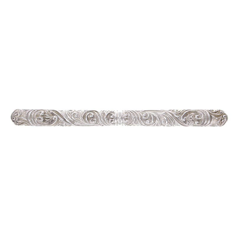 Liscio Appliance Pull, 2" H x 9.75" W x 1" D, Polished Silver