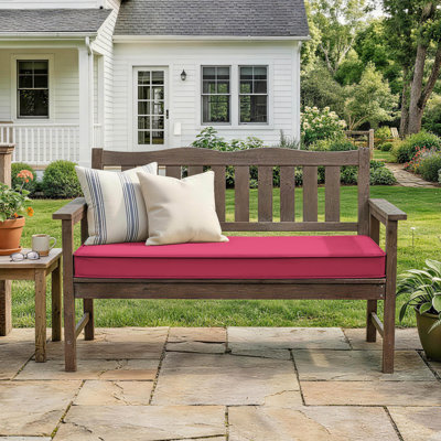 3" Thick Anti-Slip Bench Cushion For Indoor And Outdoor Use