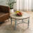 Accent Rustic Wooden Carved Coffee Table
