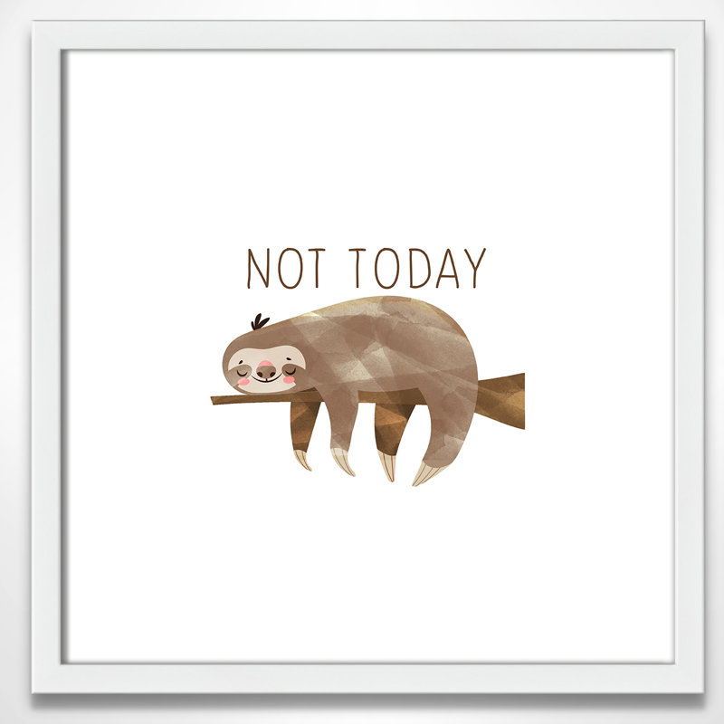 Do It Not Today, H 17 po x l 17 po x P 1,19 po, Encadré de boîte blanc
