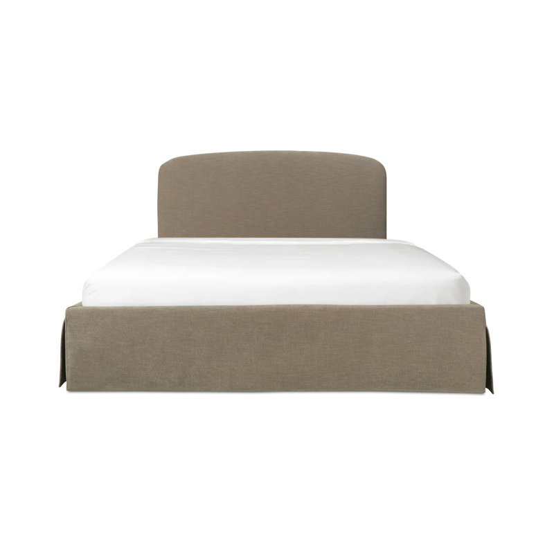Windcrest Upholstered Platform Storage Bed, King, Tan