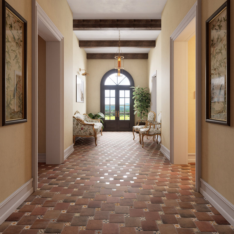 Benisa Marelle W / Taco 5-7 / 8 po X 8 po Carreau de porcelaine pour plancher et mur