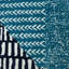 Larsson Geo Machine Woven Teal/Grey Rug-67405663