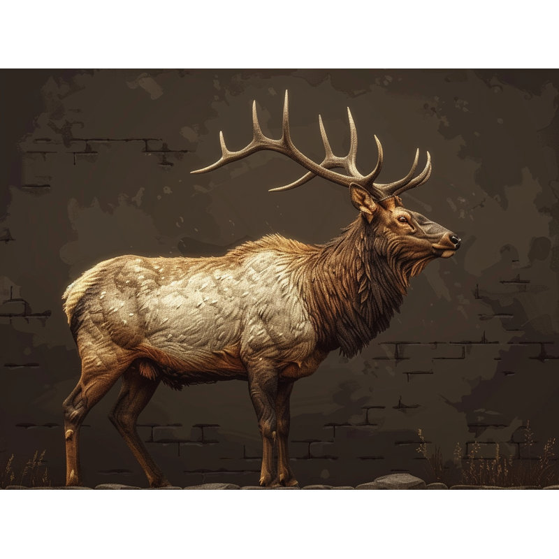 Regal Elk Wildlife Sheer Curtain Single Panel, 53" W x 87" L