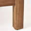 Table basse en bois avec coussins imperméables et lattes ouvertes, table d'extérieur beige brun, coussins résistants aux intempéries