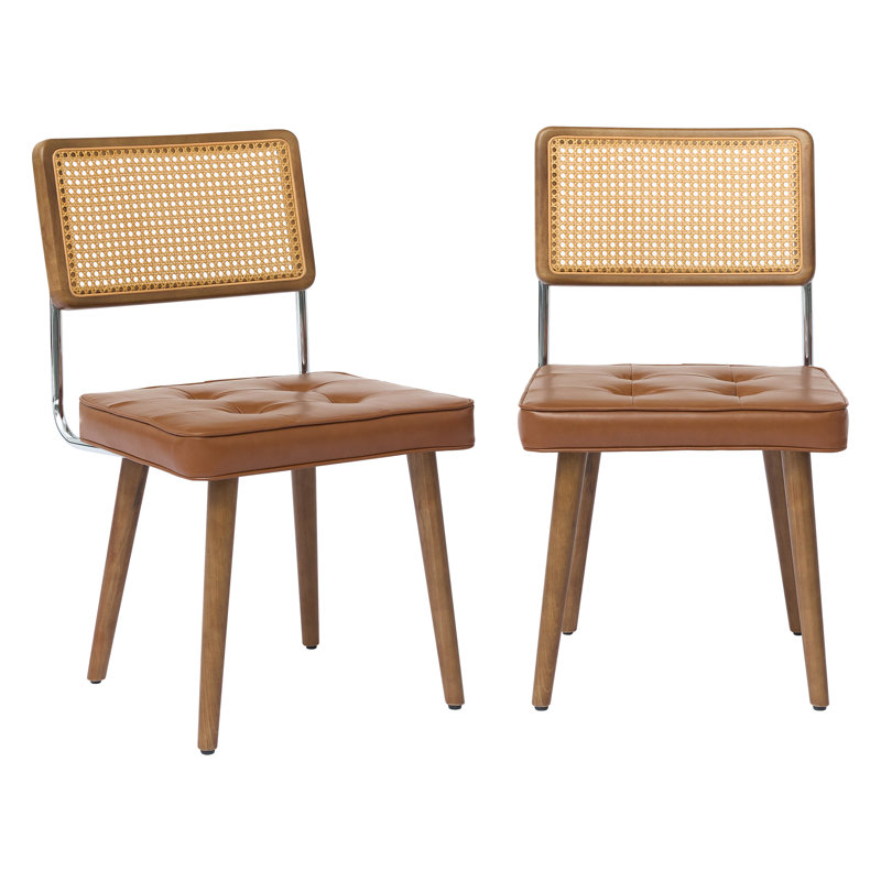 45.97cm H Stacking Side Chair in Brown