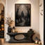 «Haunted House In Misty Graveyard Under Full Moon», art mural sur toile-799823114