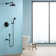 Rain Shower Faucet with Tub Spout Complete Shower System with Rough-in Valve