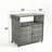 Outdoor Bar Cart,Patio Wine Serving Cart w/Wheels-1565098231