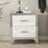 Elegant High Gloss Nightstand With Metal Handle-138913786
