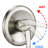 Brushed Nickel Shower With Drill- Stainless Steel Sliding Rod And 7 Spray Patterns System Slide Bar Moisturizing Option-124583768