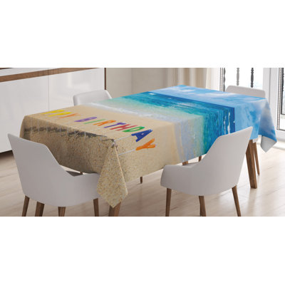 Happy Birthday Sign Tablecloth