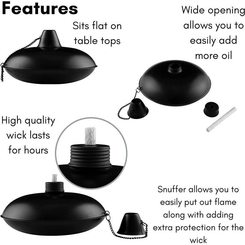 4.25'' Metal Tabletop Torch