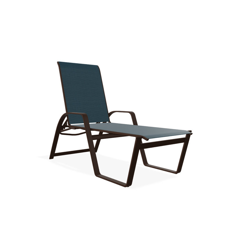 Holna Outdoor Rust-Resistant Metal Chaise Lounge