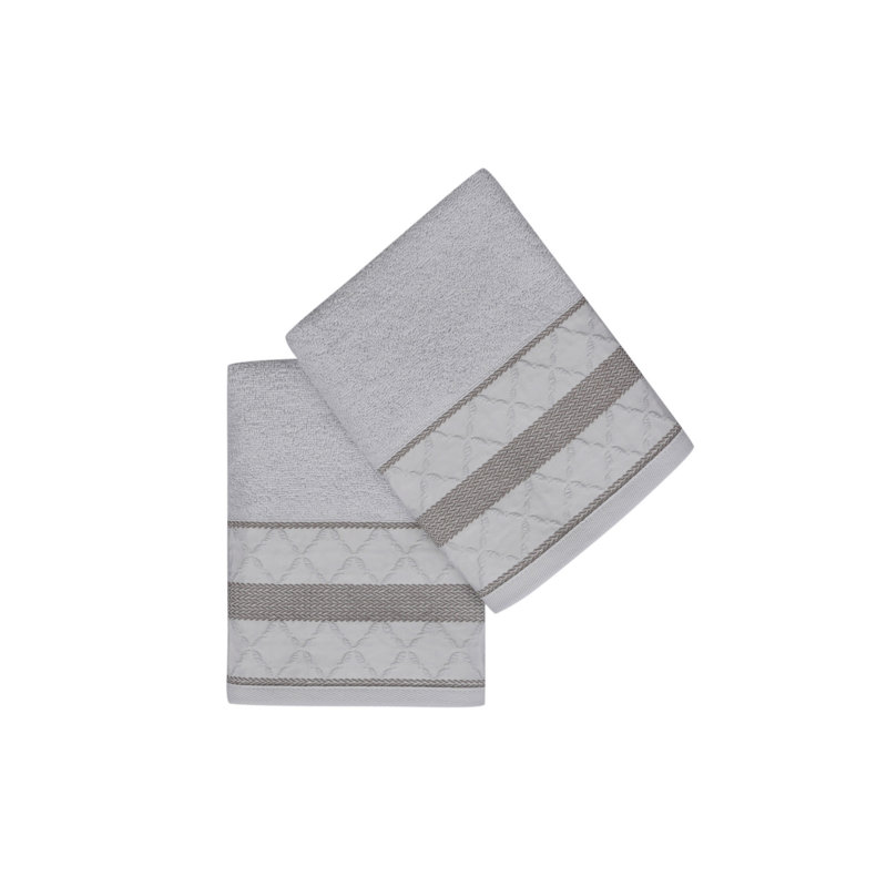 Ensemble de 2 serviettes Liana Lale, Lilas