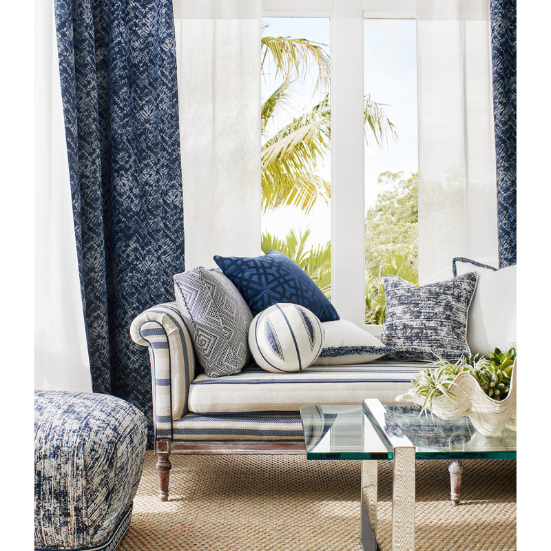 Isola Wave Tape Fabric, Indigo
