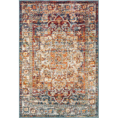 Tapis traditionnel Charian oriental crème