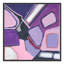 Abstract Inlay Abstractinlay - Cadre flottant, reproduction d'art sur toile-46817892-46817893