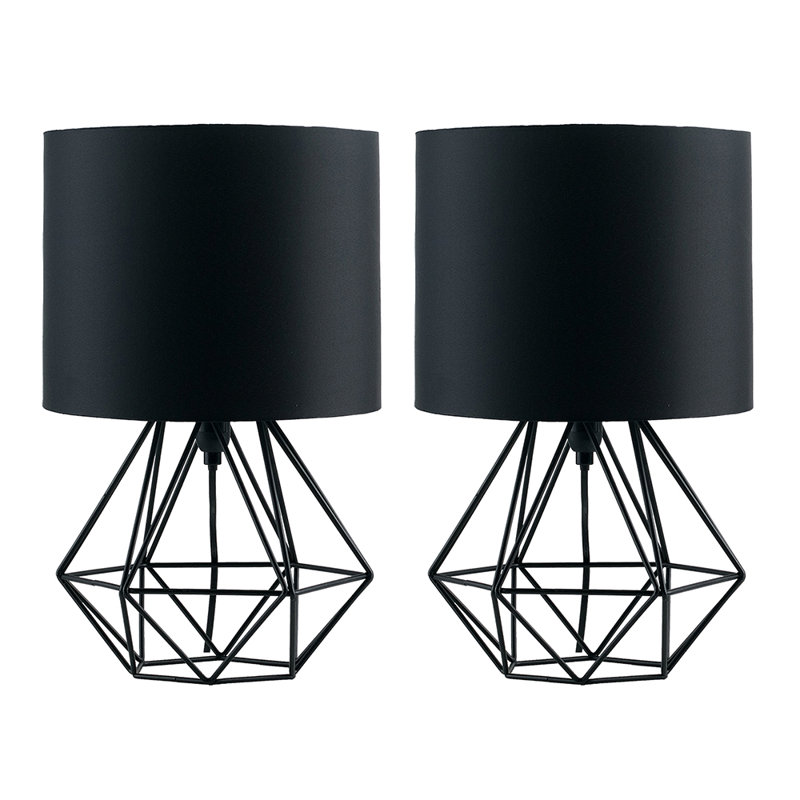 Butera Metal Table Lamp, No, Black