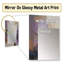 Mauve Minimalims Enchantment - miroir décoratif en marbre, miroir mural moderne, impression d'art en métal-1088058318