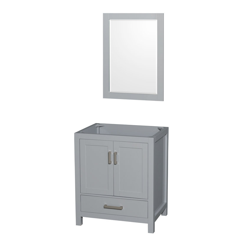 Sheffield 29" Single Bathroom Vanity Base Only, Gray