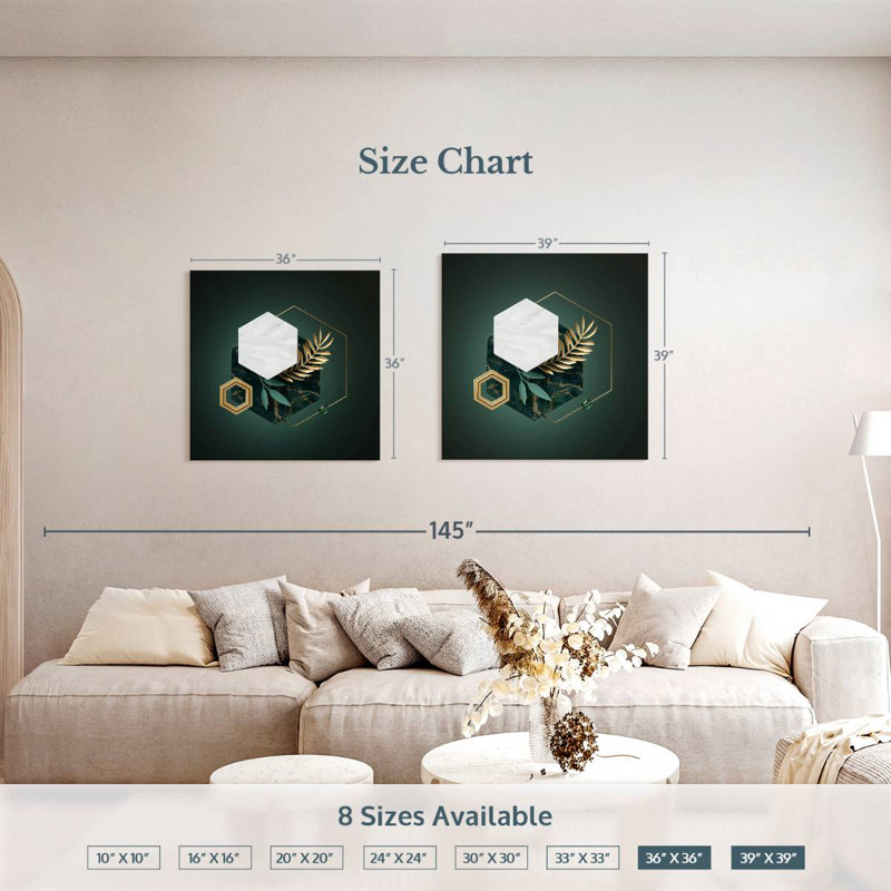 Avery Fancy Hexagons, 39" H x 39" W