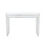 Console à miroir avec élément en bois rétro - fixé au sol, facile à essuyer, l 48 po x H 32,7 po x P 13,41 po, look moderne pour grain, stable et élégant