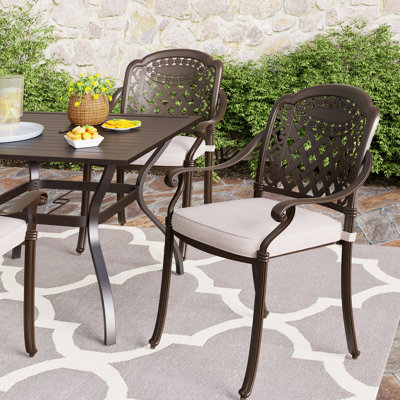 Chaise de salle à manger d'extérieur Ashianna