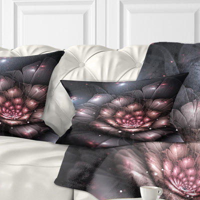 Coussin lombaire floral fractal