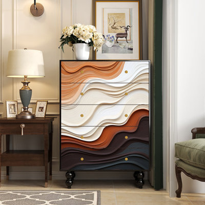 French Style Five Drawer Chest for Entryway