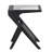 Metivier Solid Mango Wood End Table, Black-226304749