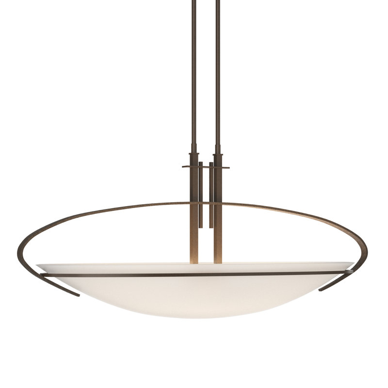 Mackintosh 2 - Light Bowl Pendant, 14.2" H x 32.5" W x 10.4" D, Bronze