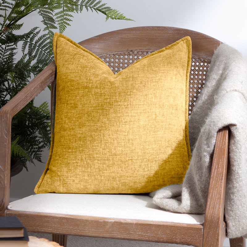 Buxton Square Cushion, Yellow