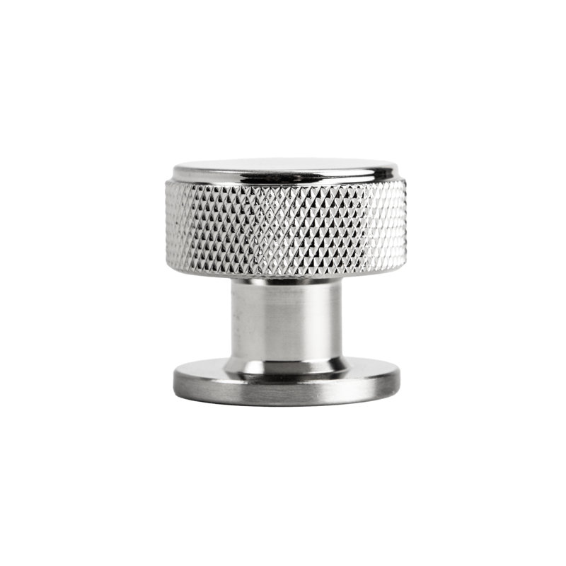 Boutons ronds Zenith (ensemble de 10), Nickel brossé